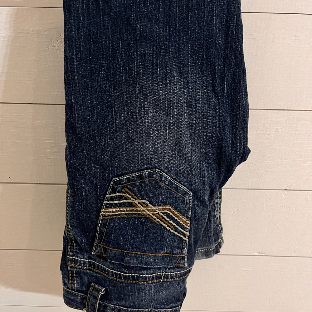 Cinch Blue Jeans Indigo Wash Contrast Stitching